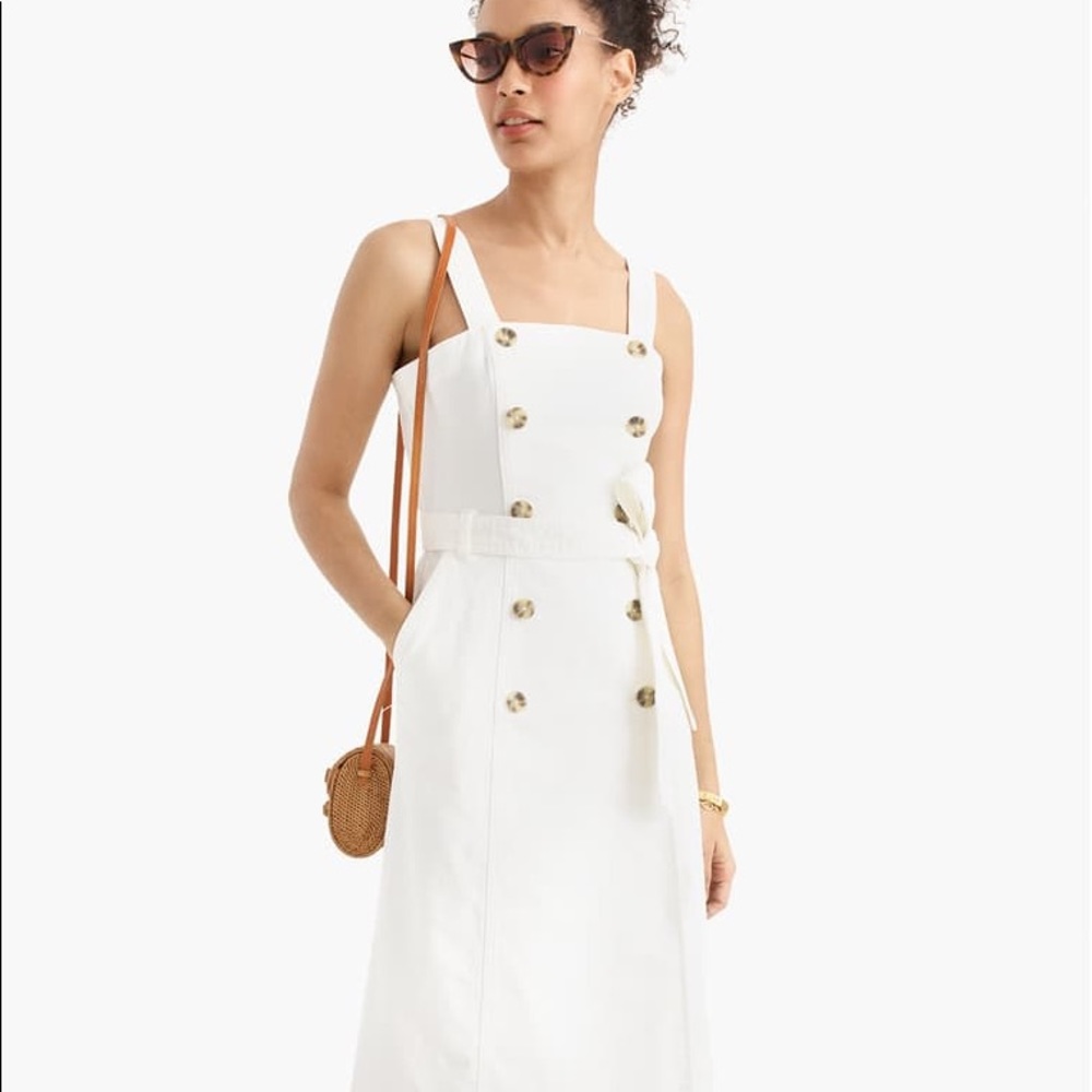 *NWT* J. Crew white denim dress. Size 2